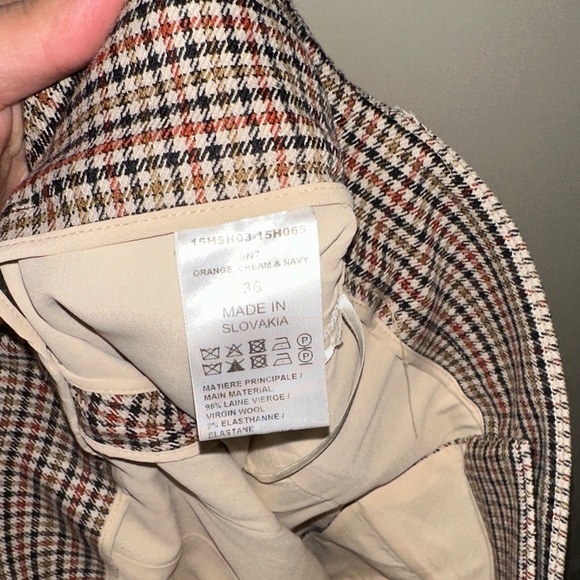 Chloe High Rise Houndstooth Wool Blend Tweed Shorts size 36 - Picture 4 of 6